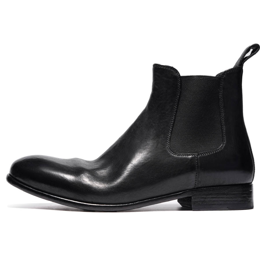 Dreambox Horse Leather Minimalist 14cm Chelsea Boots Men's
