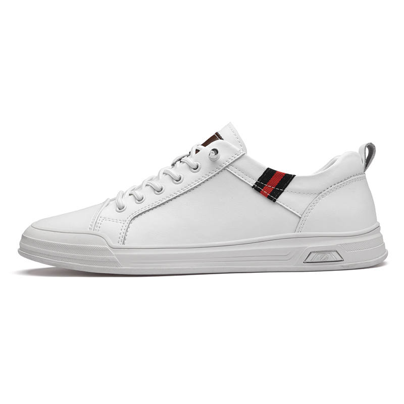 YIMINU Cow Leather Low top Skateboard Shoes Men's