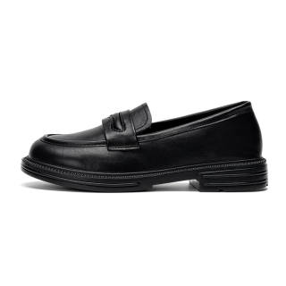 EXULL Q Pu Loafers 3cm Women's Black