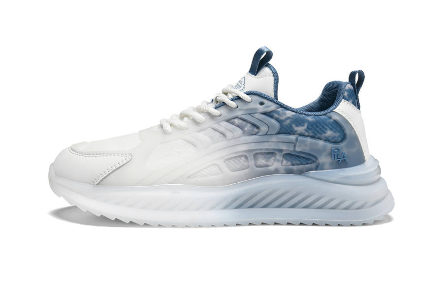HLA Casual Shoes Men's Low Top White Blue White Gray White Apricot