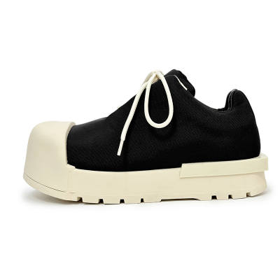 RANQI Height Increasing Abrasion Resistant Height Increasing Abrasion Resistant Low top Casual Shoes Unisex Black