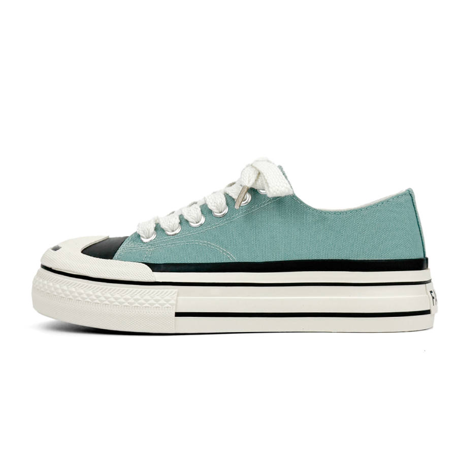 Mengsai Cushioning Low top Canvas Shoes Men's Smoke Blue Box