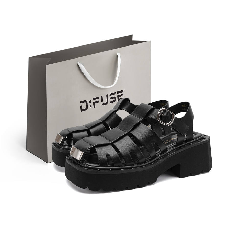 D:FUSE SCANDINAVIA D FUSE SCANDINAVIA Roman Sandals Women's Black