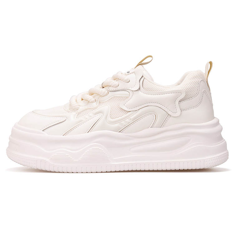 Joy&Mario Fabric Low top Skateboard Shoes Women's White