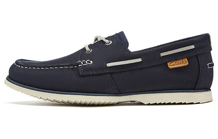 Clarks Leather Men's Casual Shoes Men's Marine Blue