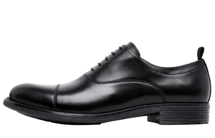 Desai Top Grain Cow Leather Dress Shoes Men's Black