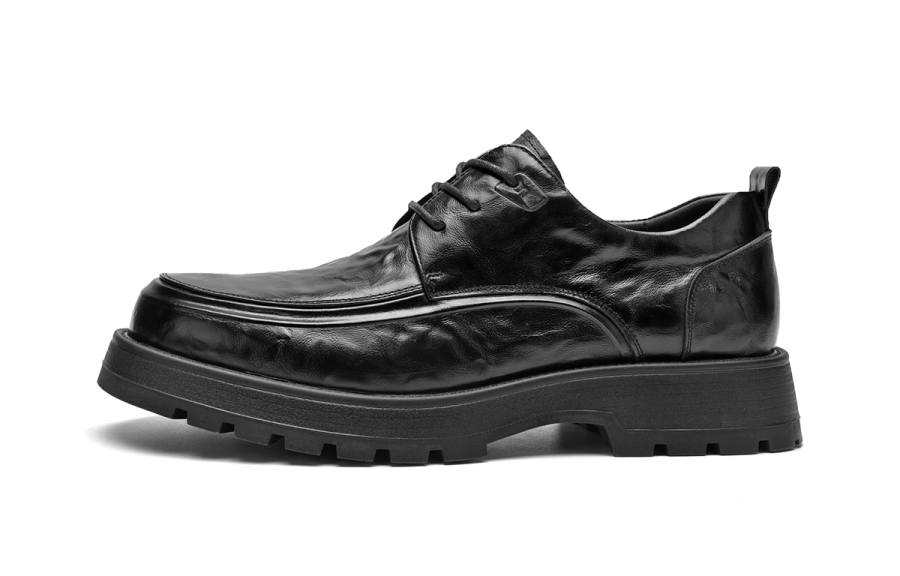 HLA Top Grain Cow Leather Casual Shoes Men's