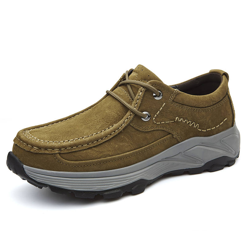 GONGNIULEITING Top Grain Cow Leather Casual Shoes Men's