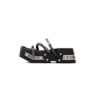 VINYVIOLA Fashion Versatile Sigil Metal Buckle Decoration Pirate Ship Platform Height Increasing Beach Sandals Women's