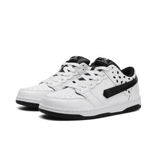 Vandytheburger Cow Leather Low top Skateboard Shoes Unisex White