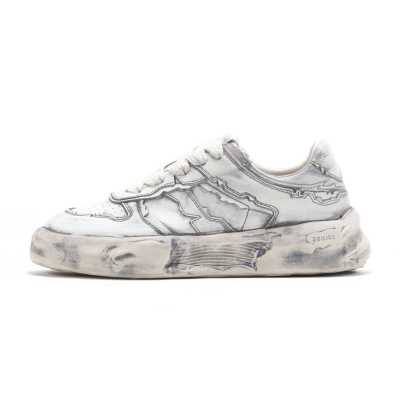 Soilios Cow Leather Slip Resistant Abrasion Resistant Slip Resistant Abrasion Resistant Low top Skateboard Shoes Unisex