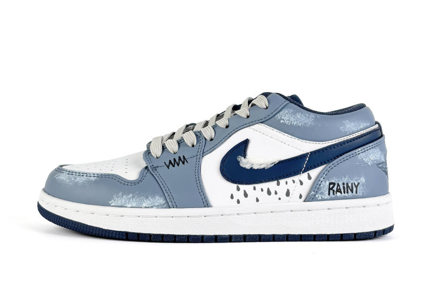 Jordan Jordan Air Jordan 1 Overcast Rainy Foggy Day Comfortable Abrasion Resistant Abrasion Resistant Low top