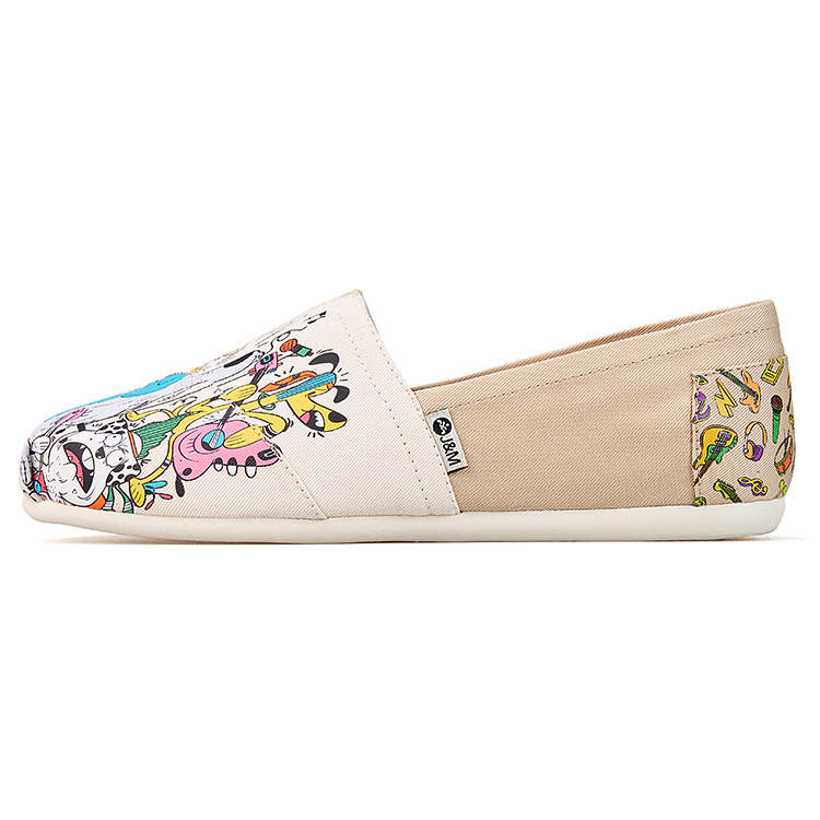 Joy&Mario Fabric Casual Shoes 1cm Women's