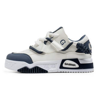 JANECO Leather Low top Skateboard Shoes Men's