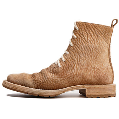 Dreambox Vibram X Dreambo Horse Leather Crew Combat Boots Men's