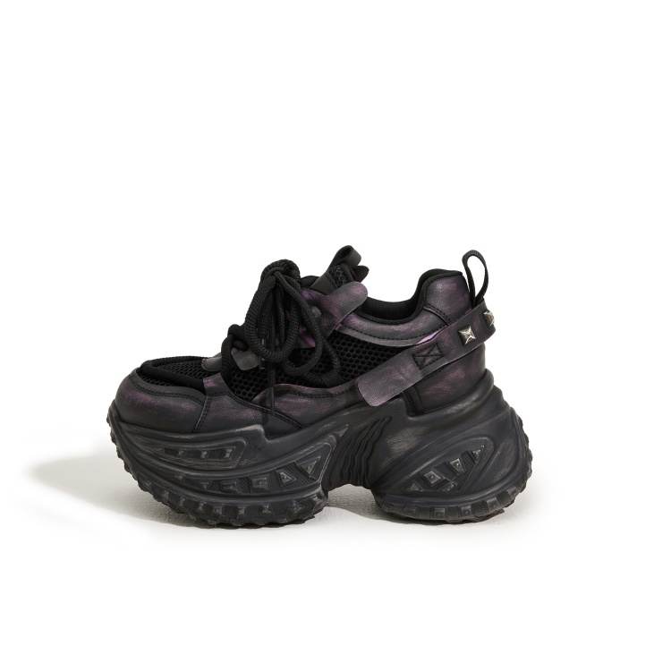 MILANLIANGE Wear resistant And Lightweight Low top Chunky Sneakers Women's