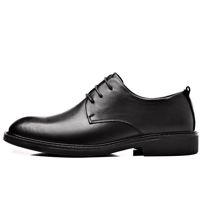 PINYI Cow Split Leather Dress Shoes Men's Black