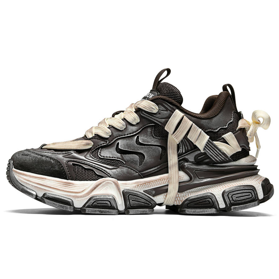 DIKENROK Slip Resistant, Abrasion Resistant, Height Increasing Low top Chunky Sneakers Unisex