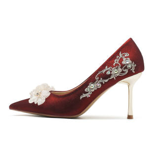 MABEL&CO High Heels Women's Burgundy/Apricot