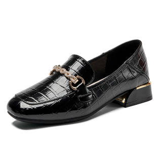GUQITIANLUN Cow Split Leather Loafers 2.5 Women's