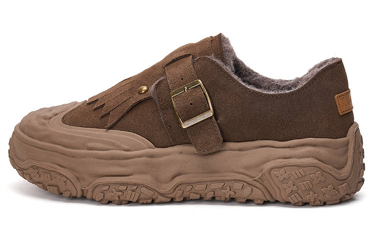 Joy&Mario Vintage Fleece Lined Platform Thermal Low top Outdoor Shoes Women's