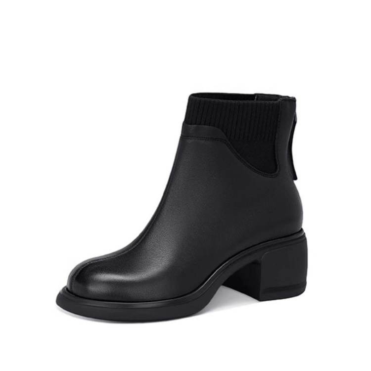 JESSICA SOPHIA Sheepskin Ankle Boots 5CM Women's