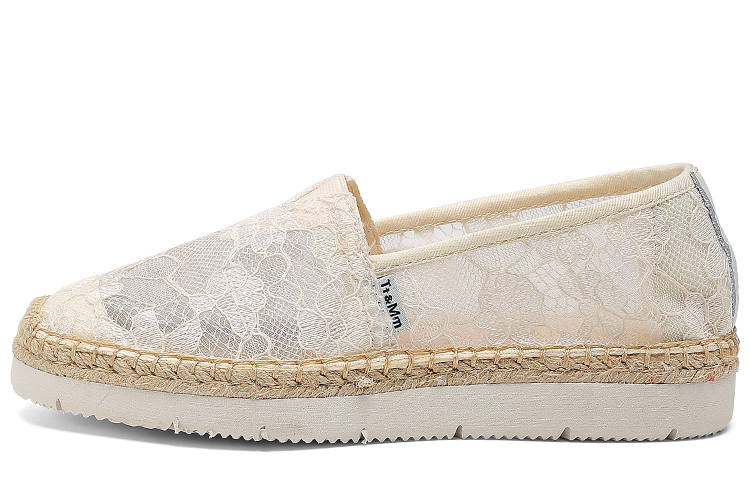 TT&MM Fabric Women's Casual Shoes 3cm Women's Ecru