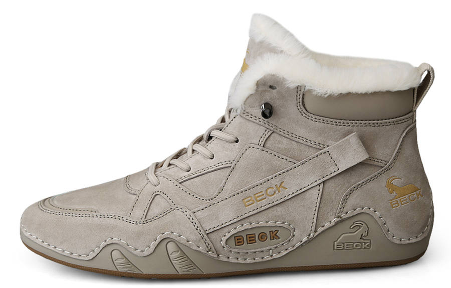BECK Pigskin Cushioning Breathable High top Casual Shoes Men's