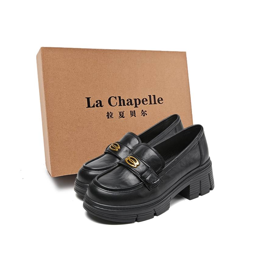 La Chapelle Loafers 5CM Women's Black