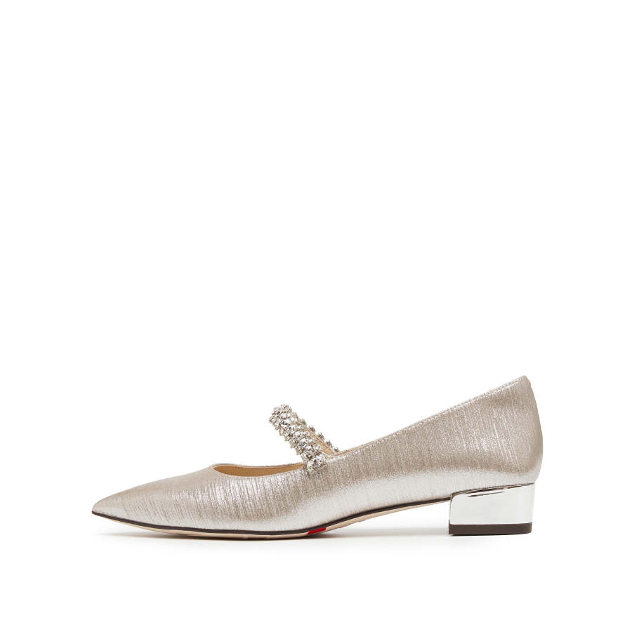 Staccato Pu Chunky Heel Mary Jane Shoes Women's Champagne Light Gold