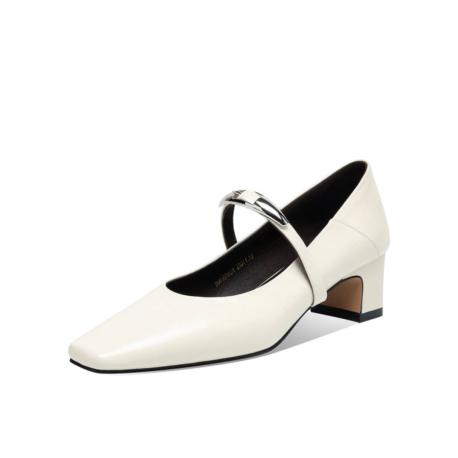 BOERDIQI Top Grain Cow Leather Mary Jane Shoes Women's