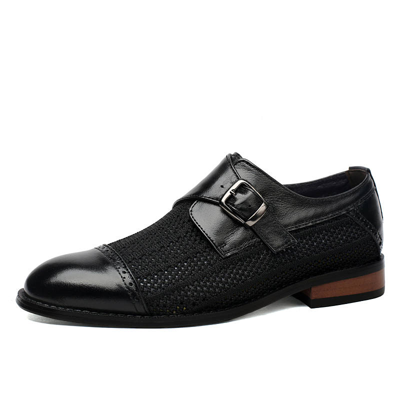 GONGNIULEITING Top Grain Cow Leather Dress Shoes Unisex