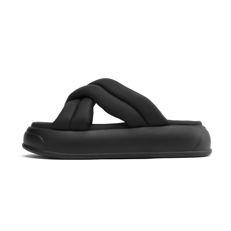 DAPHNE DAPHNE Slide Slippers Women's Black/Beige/Pink