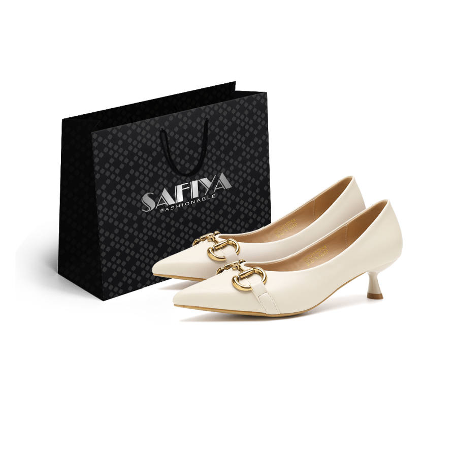 Safiya Slim Heel High Heels Women's Ecru