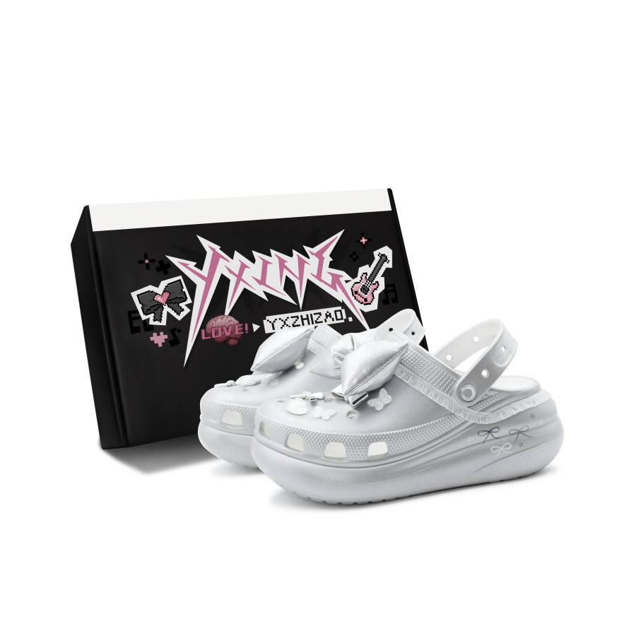 Crocs Crocs Crush Clog Clogs Unisex Silver White