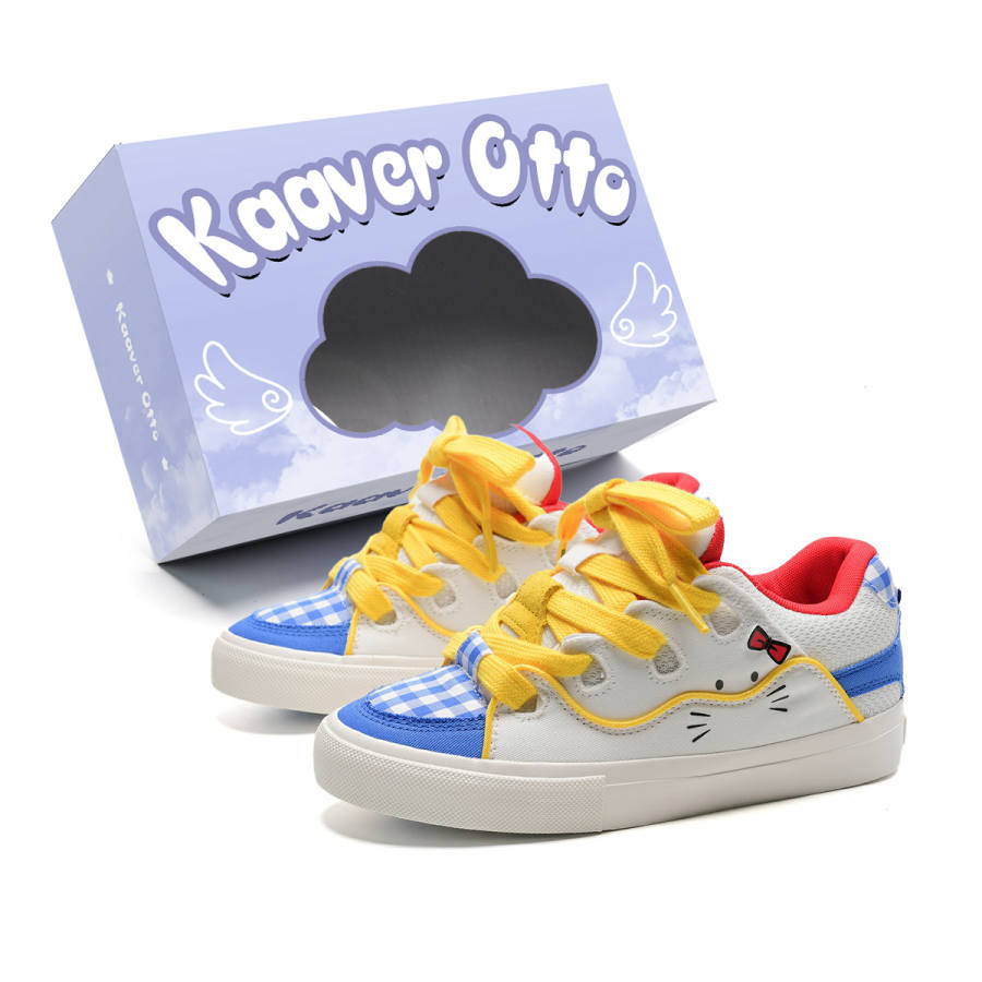 KAAVER OTTO Fabric Low top Versatile Girly Cute Skateboard Shoes Women's