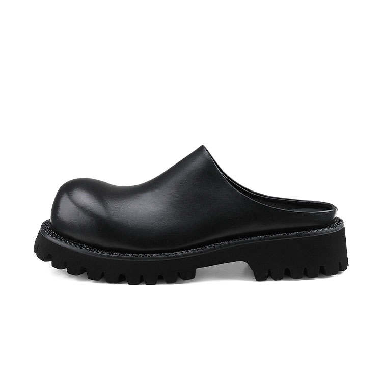 HANQIAORIJI Butterfly Metamorphosis Collection Closed Toe Slippers Men's Black