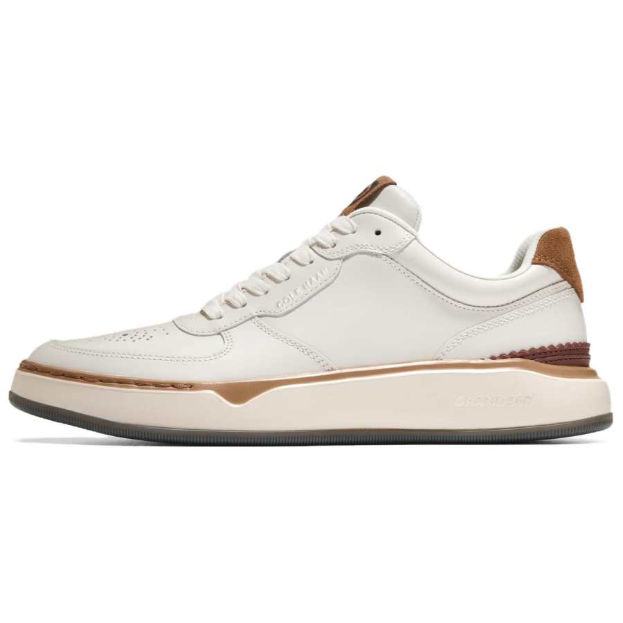 COLE HAAN GrandPro Collection Synthetic Leather Low top Skateboard Shoes Men's White