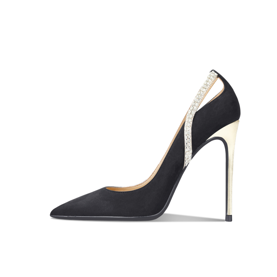 Suyymakk Suede High Heels Women's Black