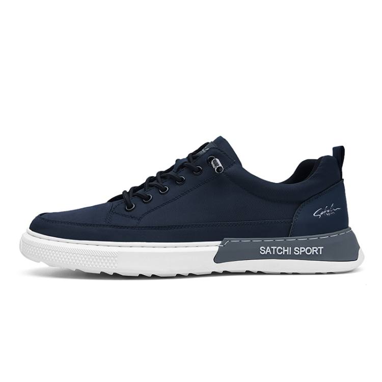 SATCHI SPORT Fabric Lightweight Breathable Lightweight And Breathable Low top Casual Shoes Men's Dark Blue