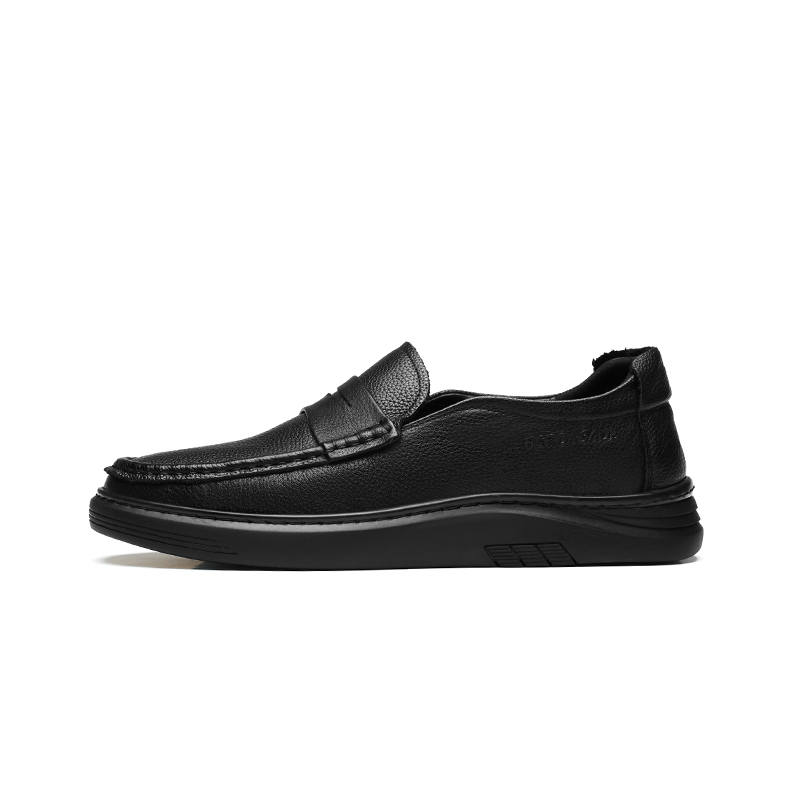 PARDASAUL Cow Leather Casual Shoes Men's Black