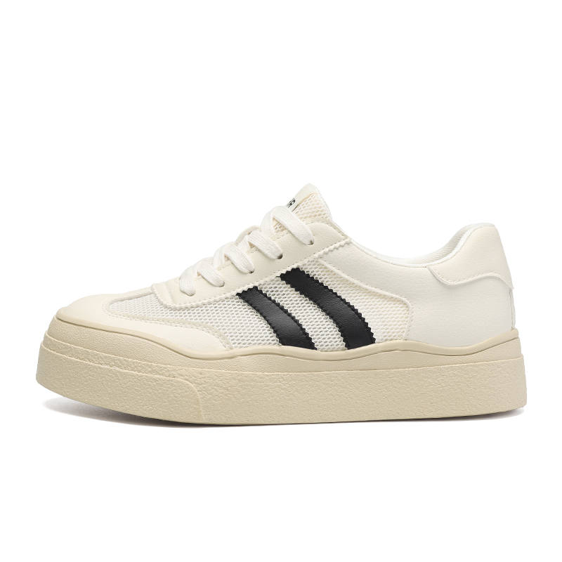 ZHR Low top Skateboard Shoes Women's Beige Black