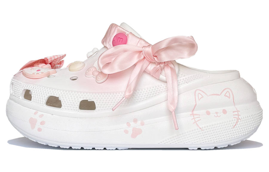 Crocs Crocs Crush Clog Moon Mail, Pink Kitten EVA Clogs Unisex Pink