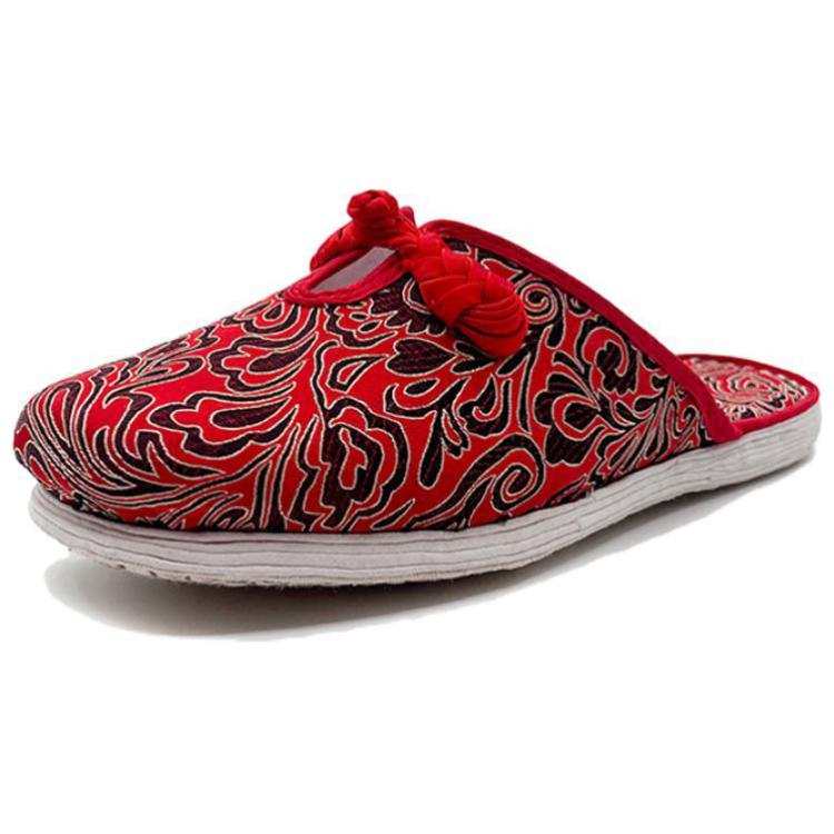 Neiliansheng Comfortable Multi layer Sole Abrasion Resistant Closed Toe Slippers Women's Red