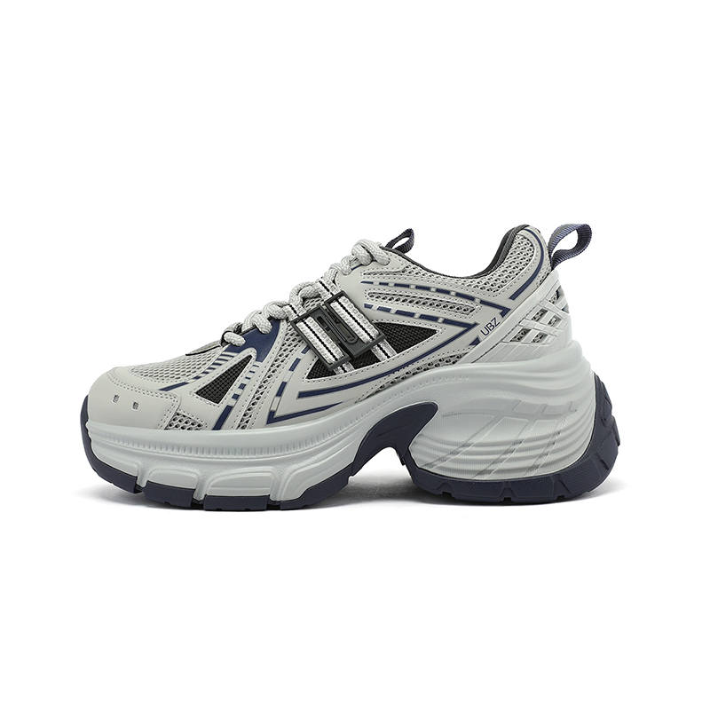 UBZ Fashion Trend Height Increasing Height Increasing Low top Chunky Sneakers Women's Vast Lan
