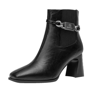 GUDIANFENGDU Pu Ankle Boots Women's