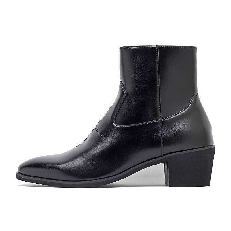 LUOMAIKE LUOMAIKE Microfiber Leather Ankle Boots Men's Black