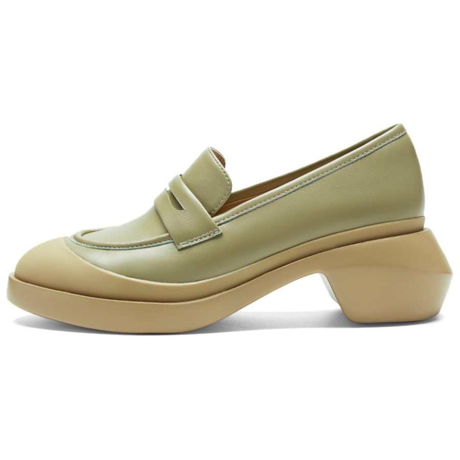 NINE WEST Sheepskin Loafers 5.5cm Women's