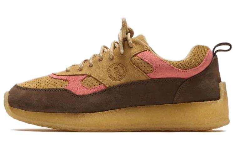 Clarks Lockhill Ronnie Fieg 8th Street Dark Brown Peach
