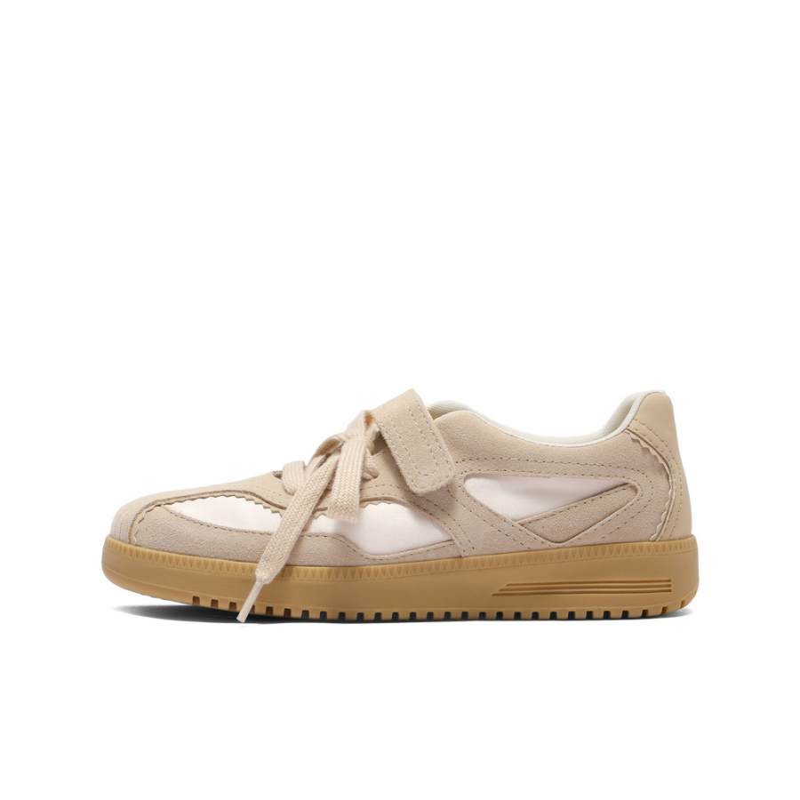 BELLE Cow Split Leather Low top Skateboard Shoes Women's
